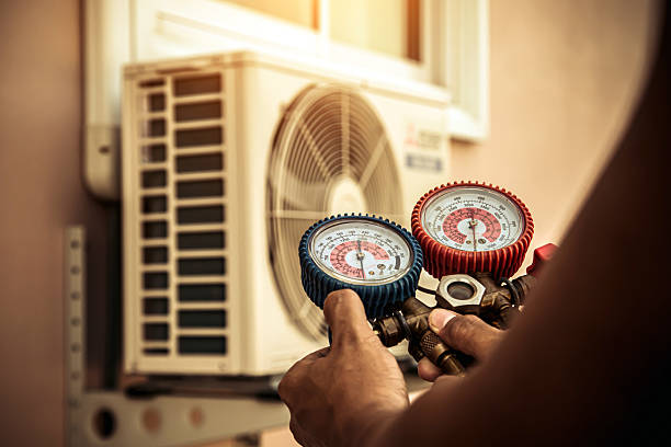 Professional Hvac technician working in Newcastle, OK